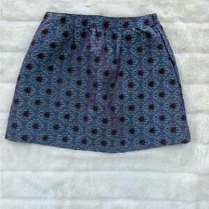 Peek Blue and Purple Floral Mini Skirt